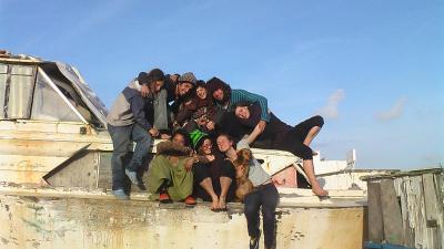 Aris: Crew of Migrobirdo, a group of young people, which is travelling from Germany to other countries, cultures and societies with a sailing-boat.